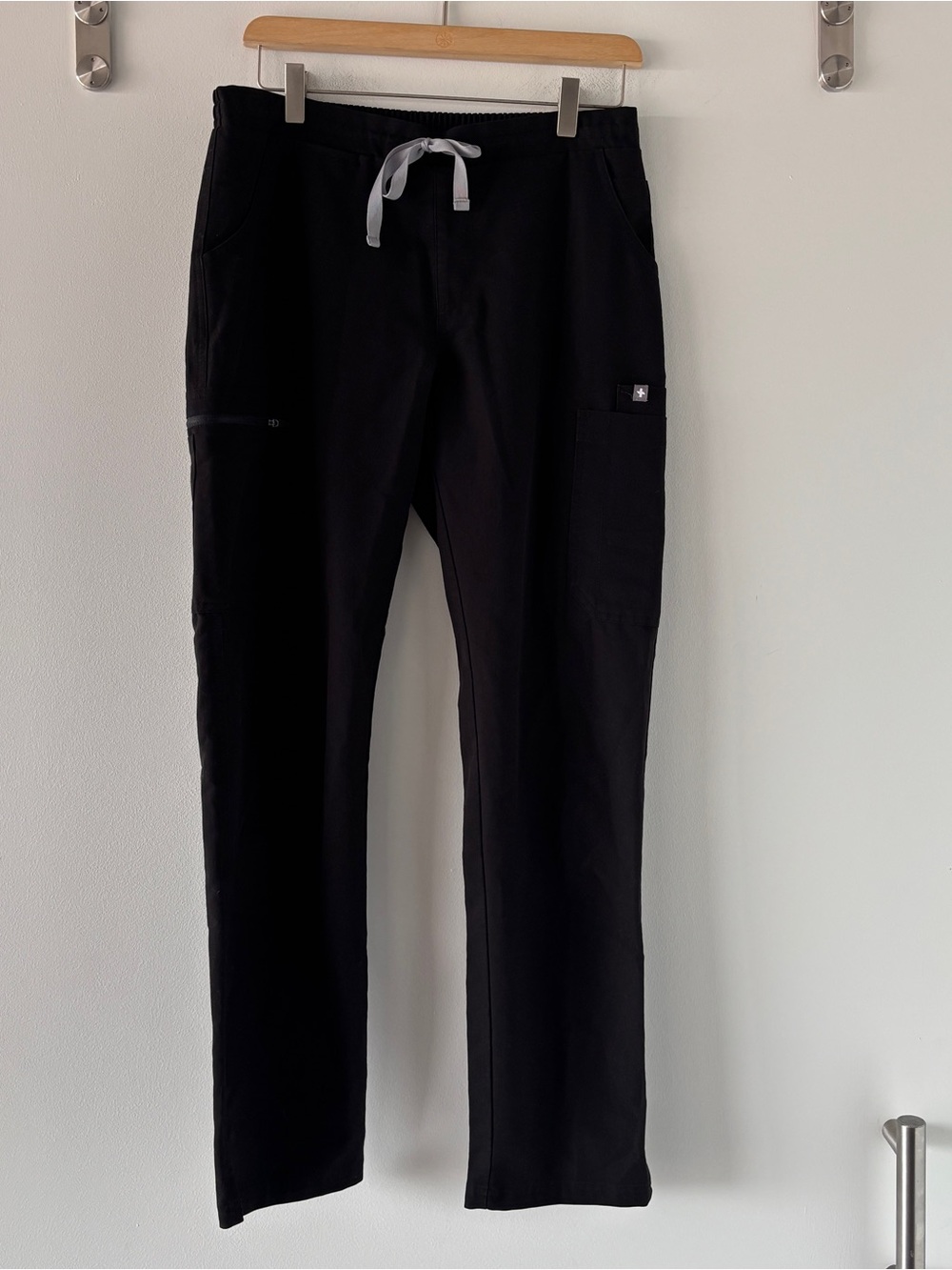Figs Black Yola Skinny Scrub Pants